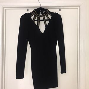 Black mini dress